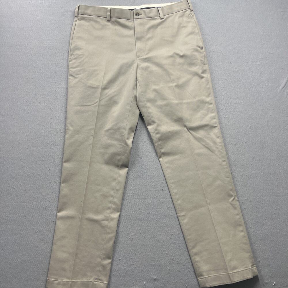 Brooks Brothers Clark Khaki Chino Pants Mens 36x32 Stretch‎